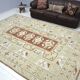 Tapis tribal turc surdimensionné en laine beige sku 2294.