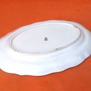 K&G (Keller & Guerin) Half-Porcelaine Lunéville Large polylobed serving dish late 19th century
