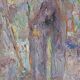 Tableau pal matskassy, peinture moderne hongroise, années 1960, huile sur panneau, encadrée