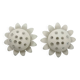 Set of 2 Emil Stejnar wall lamps with flower crystals, 1950s Vienna