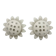 Set of 2 Emil Stejnar wall lamps with flower crystals, 1950s Vienna