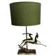 Art Deco Metal Table Lamp, France, 1940s