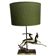 Art Deco Metal Table Lamp, France, 1940s