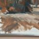 Original Swedish Oil on Canvas – “Red Autumn” by Knut Måsö (1926–2016) – Signed – Vintage & Framed – 57 × 44 cm (22.4" × 17.3")