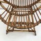 Fauteuil en rotin forme coquille