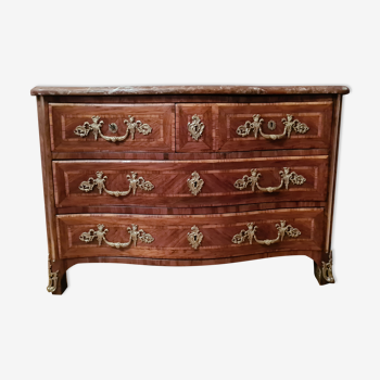 Regency period chest of drawers in veneer circa 1730