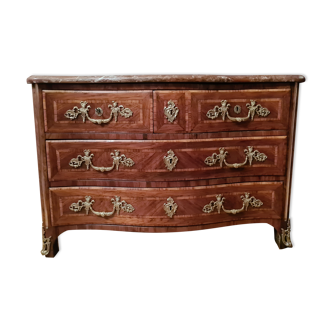Regency period chest of drawers in veneer around 1730