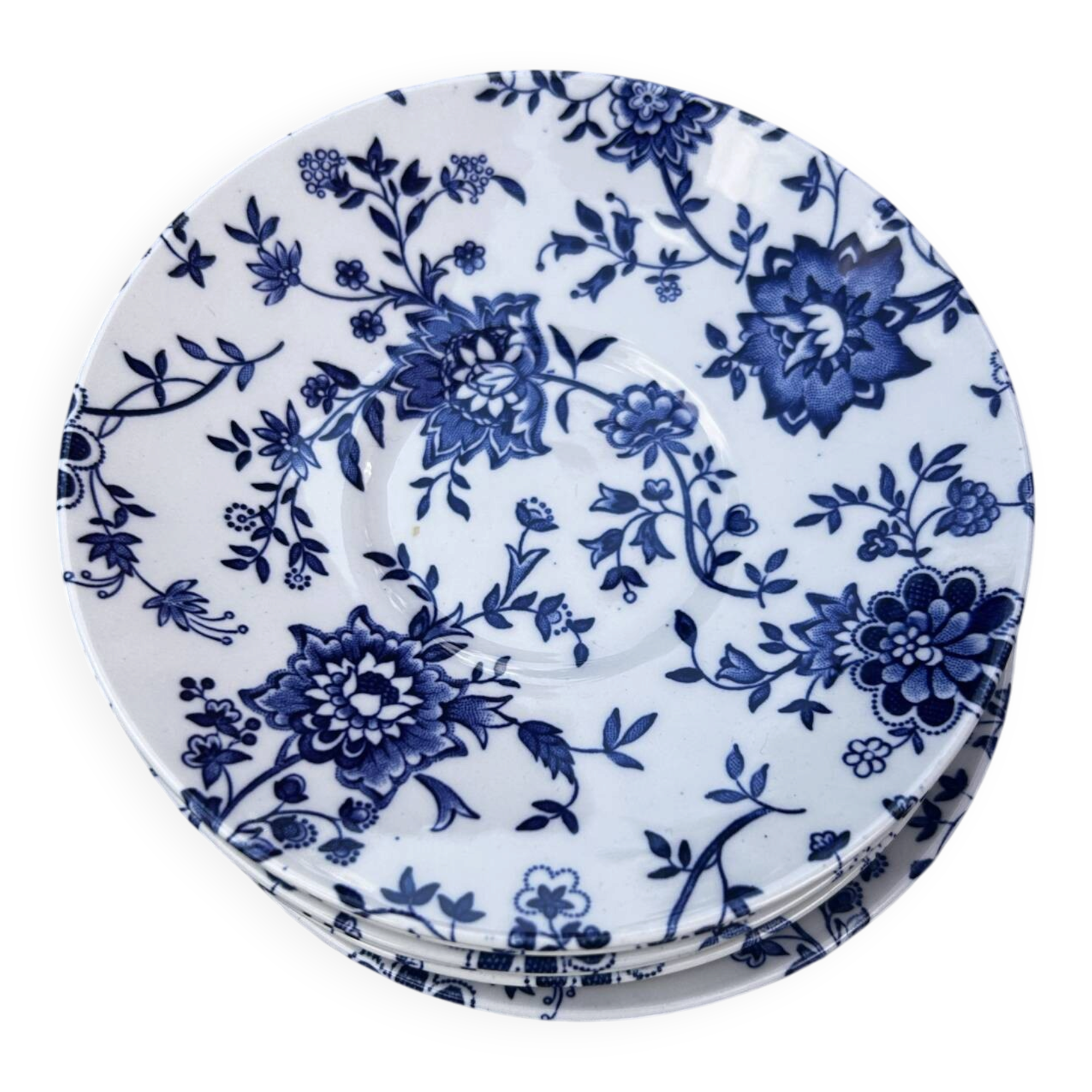 Set of 6 saucers Churchill England 13 cm diameter in porcelain