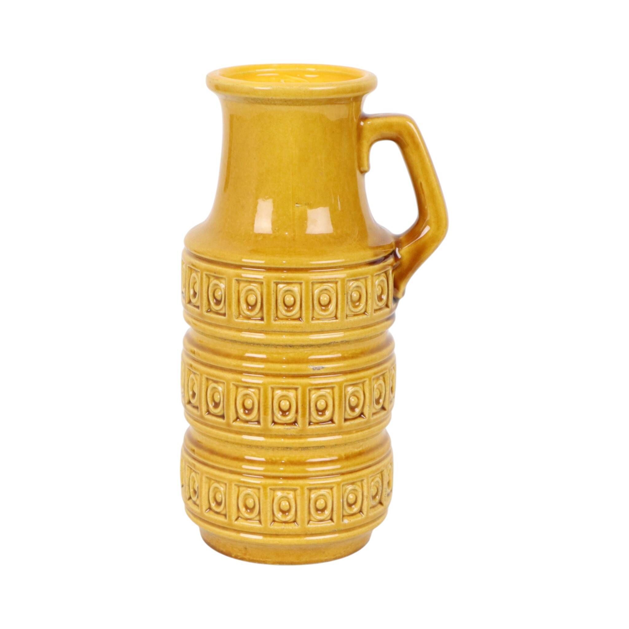 Vintage Scheurich Inka Vase West Germany Ceramic 429-26