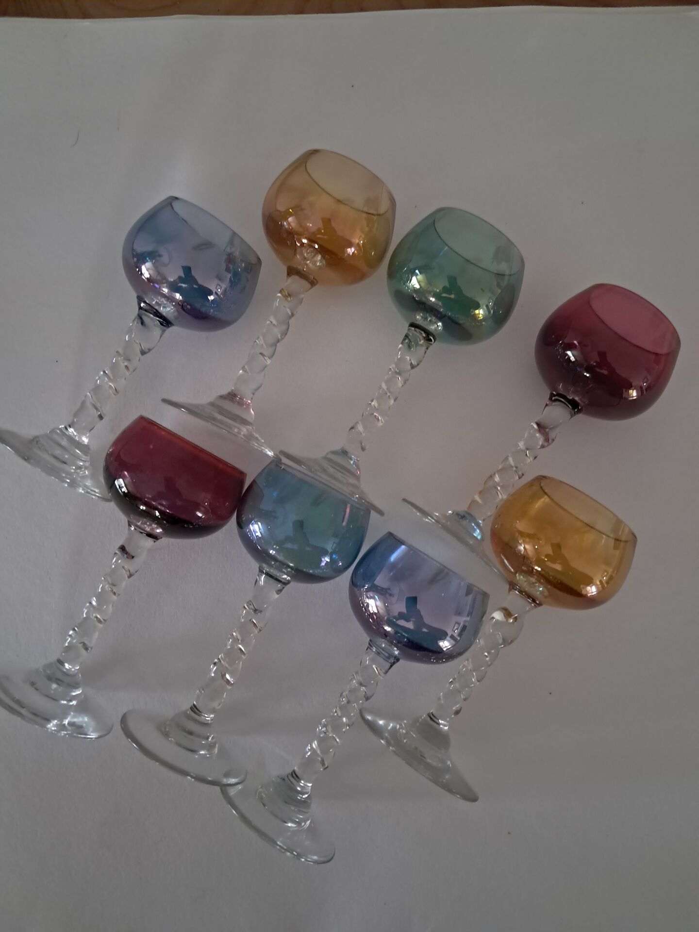 6 verres à digestif, années 60