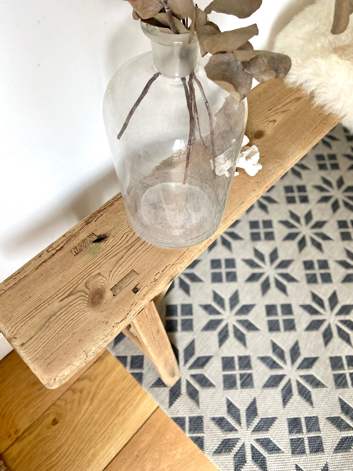 Restored farm bench - 193 cm