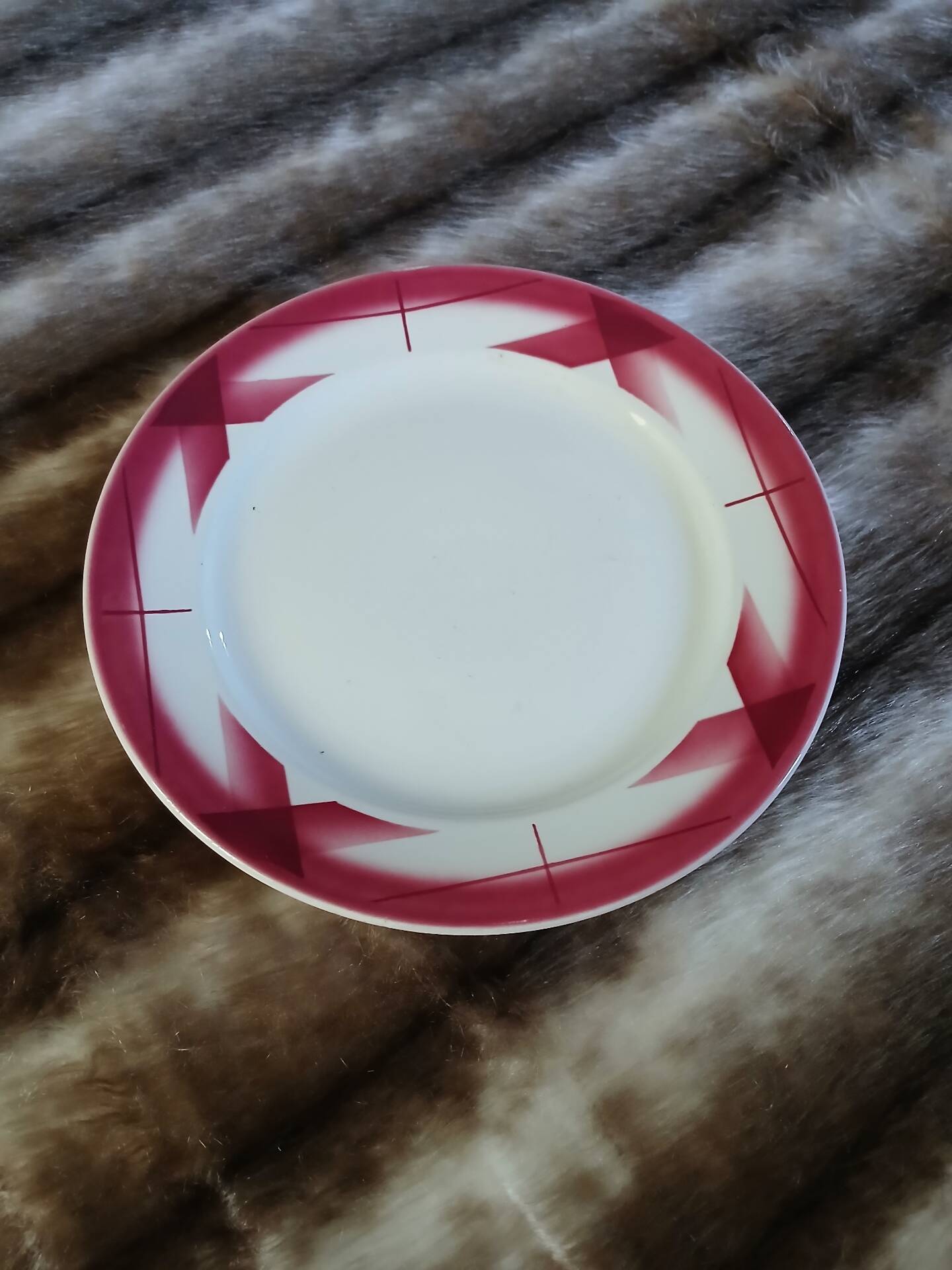 Antique compote dish Sarreguemines