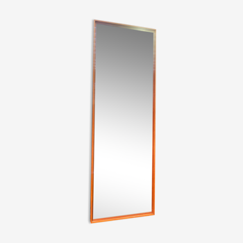 Scandinavian design, mirror of two teak - 113x38cm