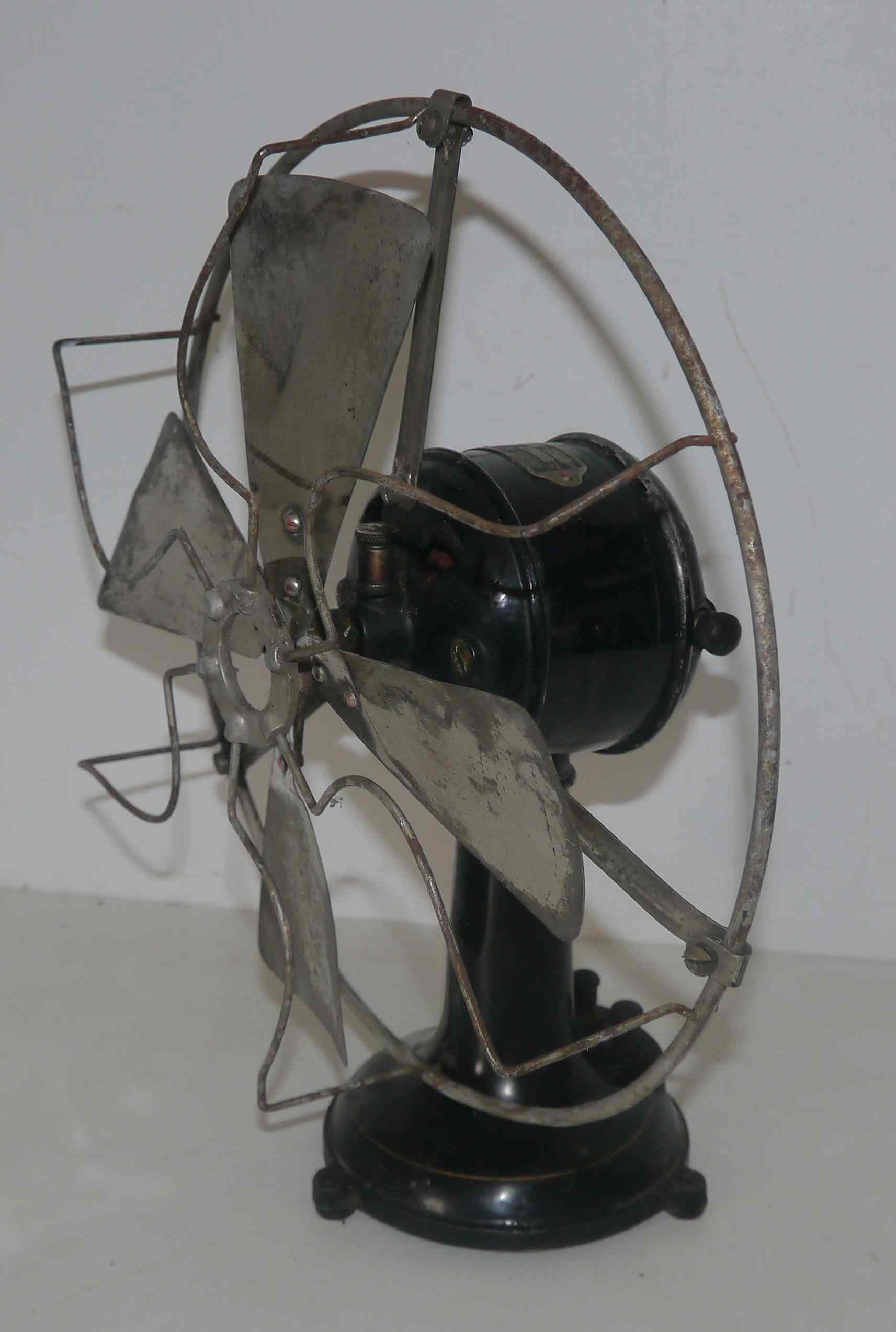 Old metal fan for decoration 30's years