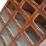 English Haberdashery Shop Cabinet with Glass Fronted Drawers, Circa 1930s