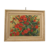 Painting signed Thomas Alice: Christmas Cactus