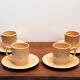 4 Espresso cups and saucers Pagnossin Italy