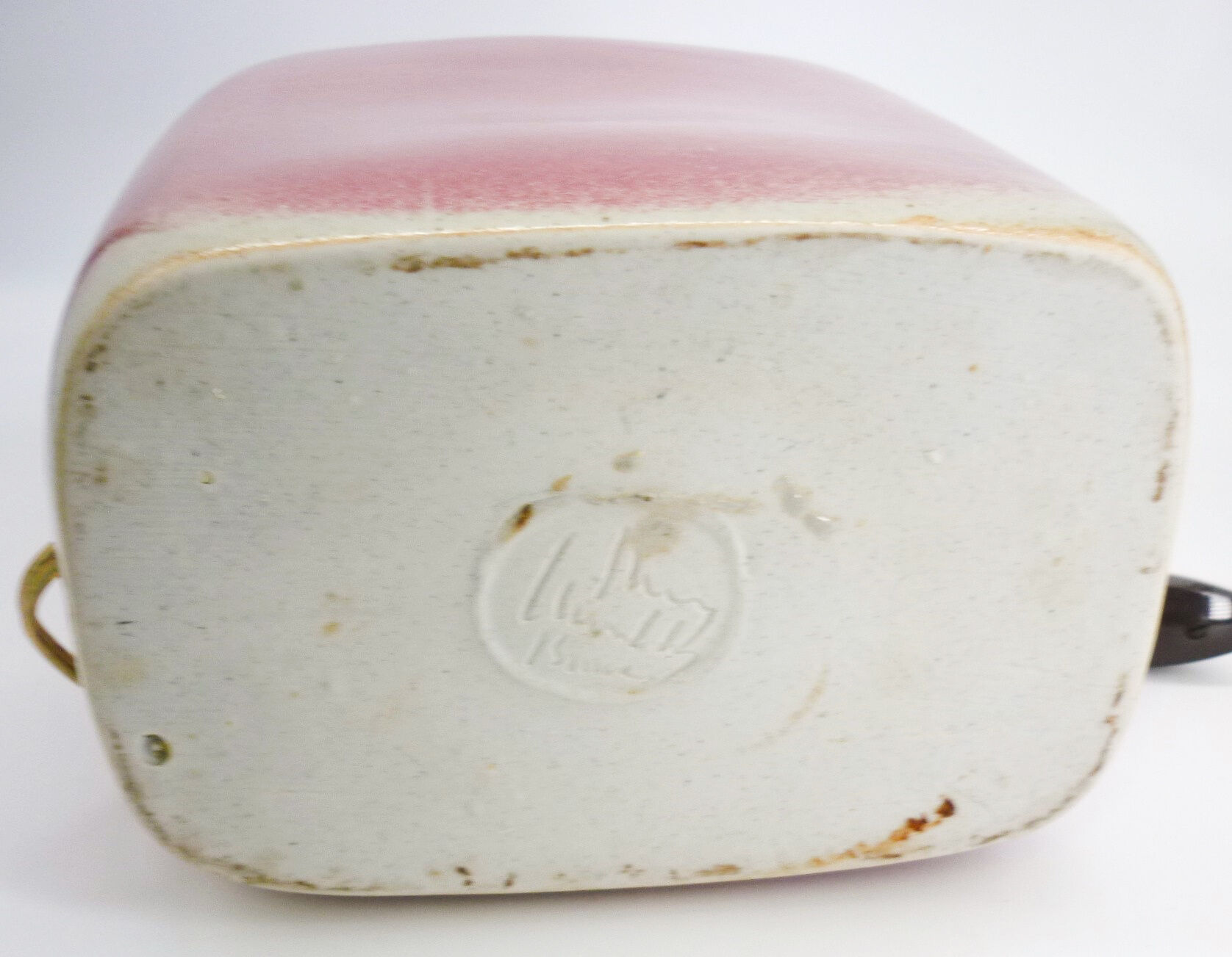 Table lamp, ceramic, glazed porcelain, signed by Jacqueline and Tim Orr.