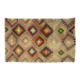 Anatolian handmade kilim rug 284 cm x 178 cm