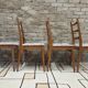 Set of 4 vintage Welzel chairs in 1970s Scandinavian style.