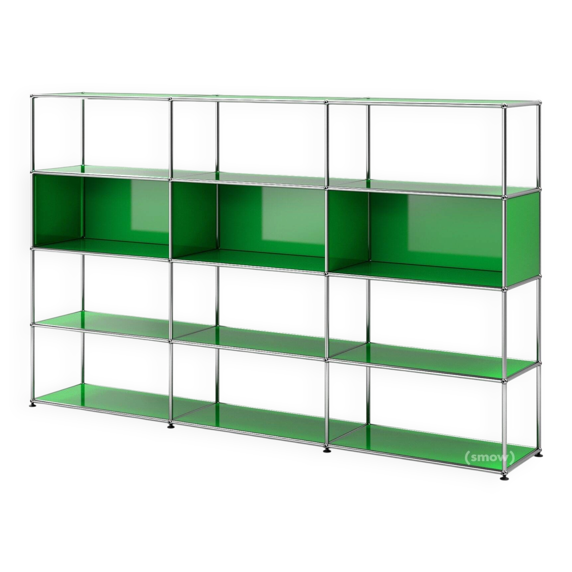 USM Haller - USM Haller XL green living room shelf