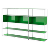 USM Haller - USM Haller XL green living room shelf