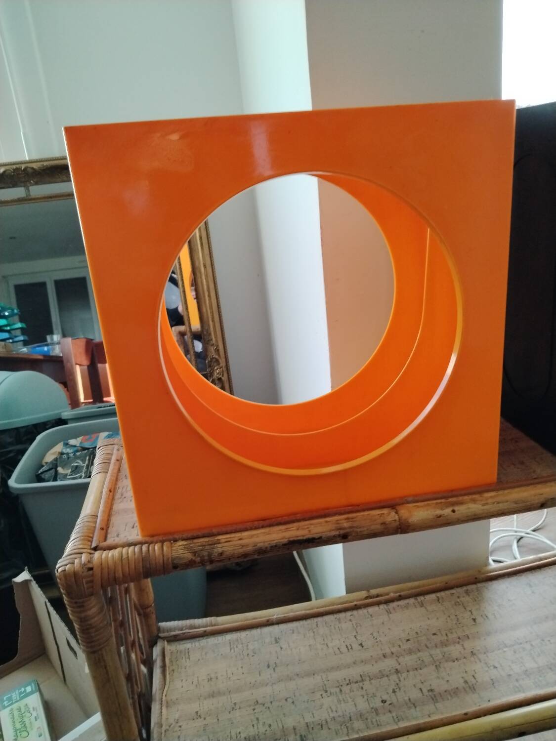 Paire de rangement de disque vinyle, 70s