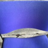 Set of 6 blue Howe 40/4 stacking chairs by David Rowland