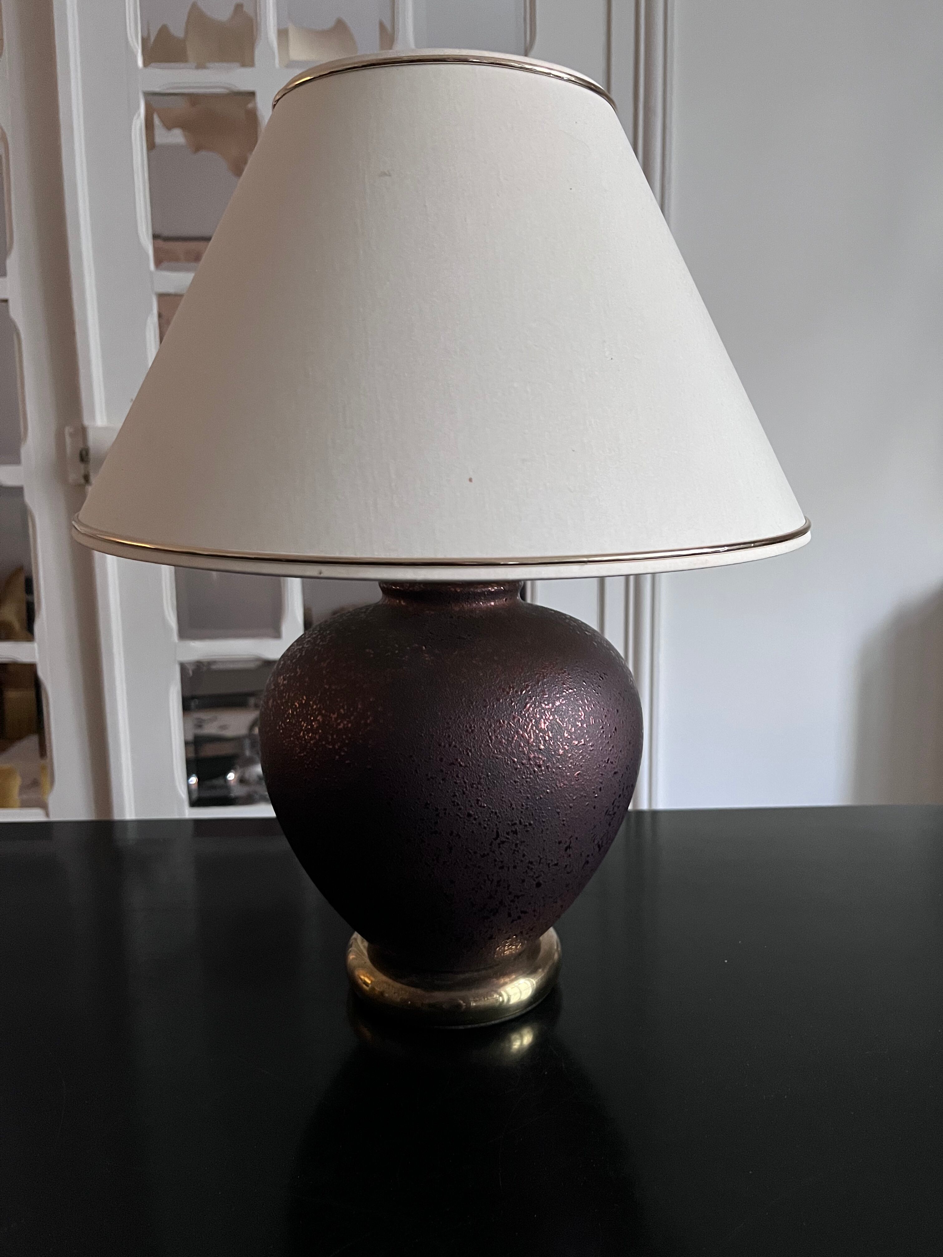 Drimmer lamp in moiré ceramic