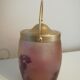 Legras biscuit bucket in glass paste Ruby series