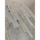 Art Deco Murano Glass Style Chandelier Clear Italian Sputnik Art by SimoEng