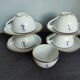 Set of 5 vintage Bernardaud Limoges porcelain cups