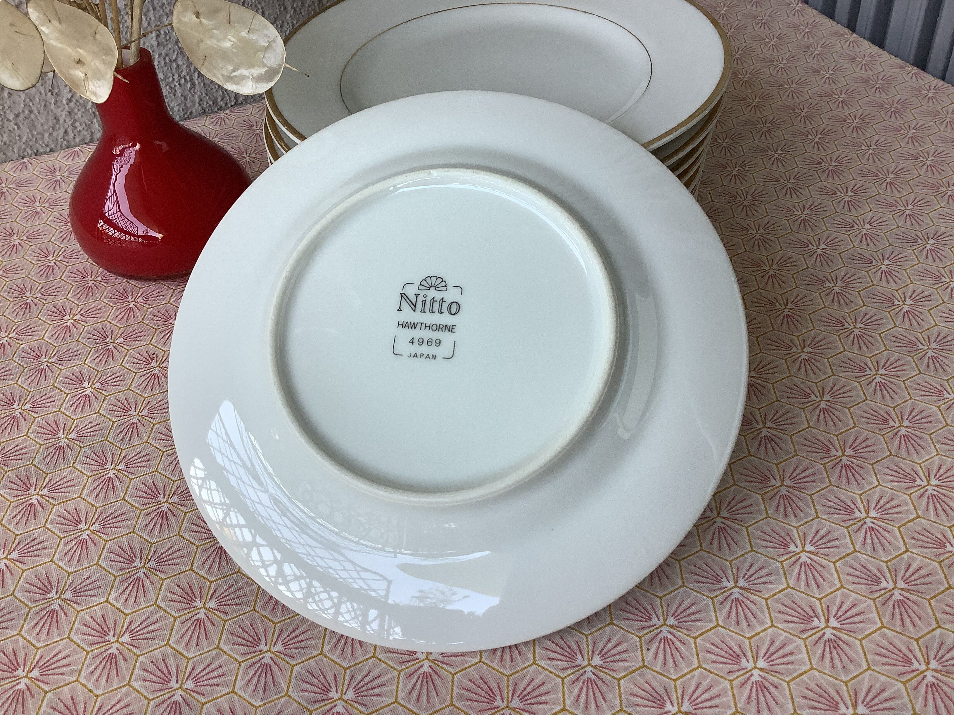 Nitto Hawthorne Japan plates - butterbread plates - prestige tableware