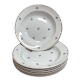 Porcelain flower soup plate
