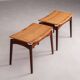 Paire de tabourets en teck de Sigfred Omann, Olholm Mobelfabrik, Danemark, 1960