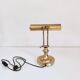 Lampe de bureau banquier en laiton doré