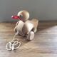 Raw wooden roller duck