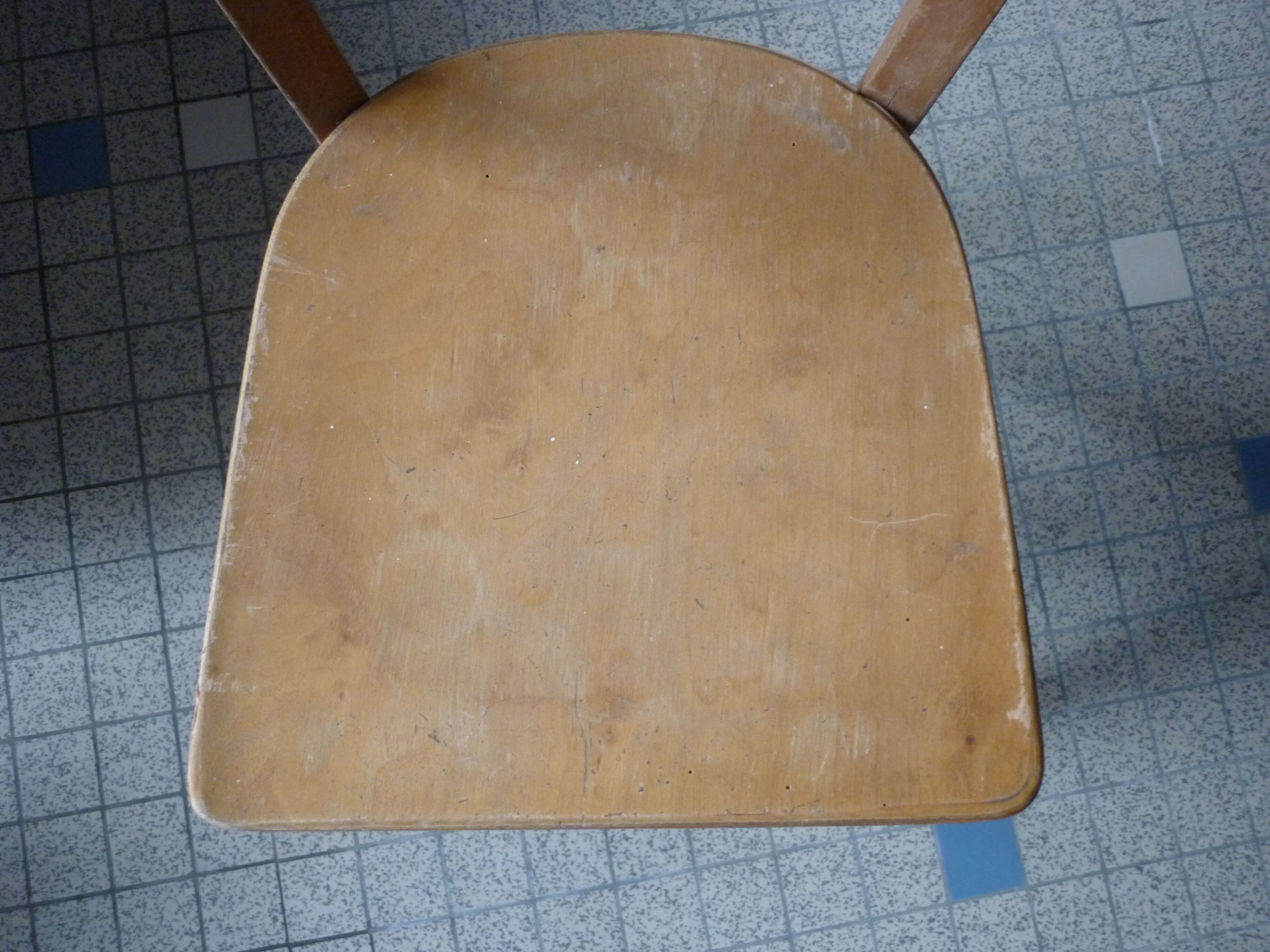 Child schoolboy chair in baumann wood