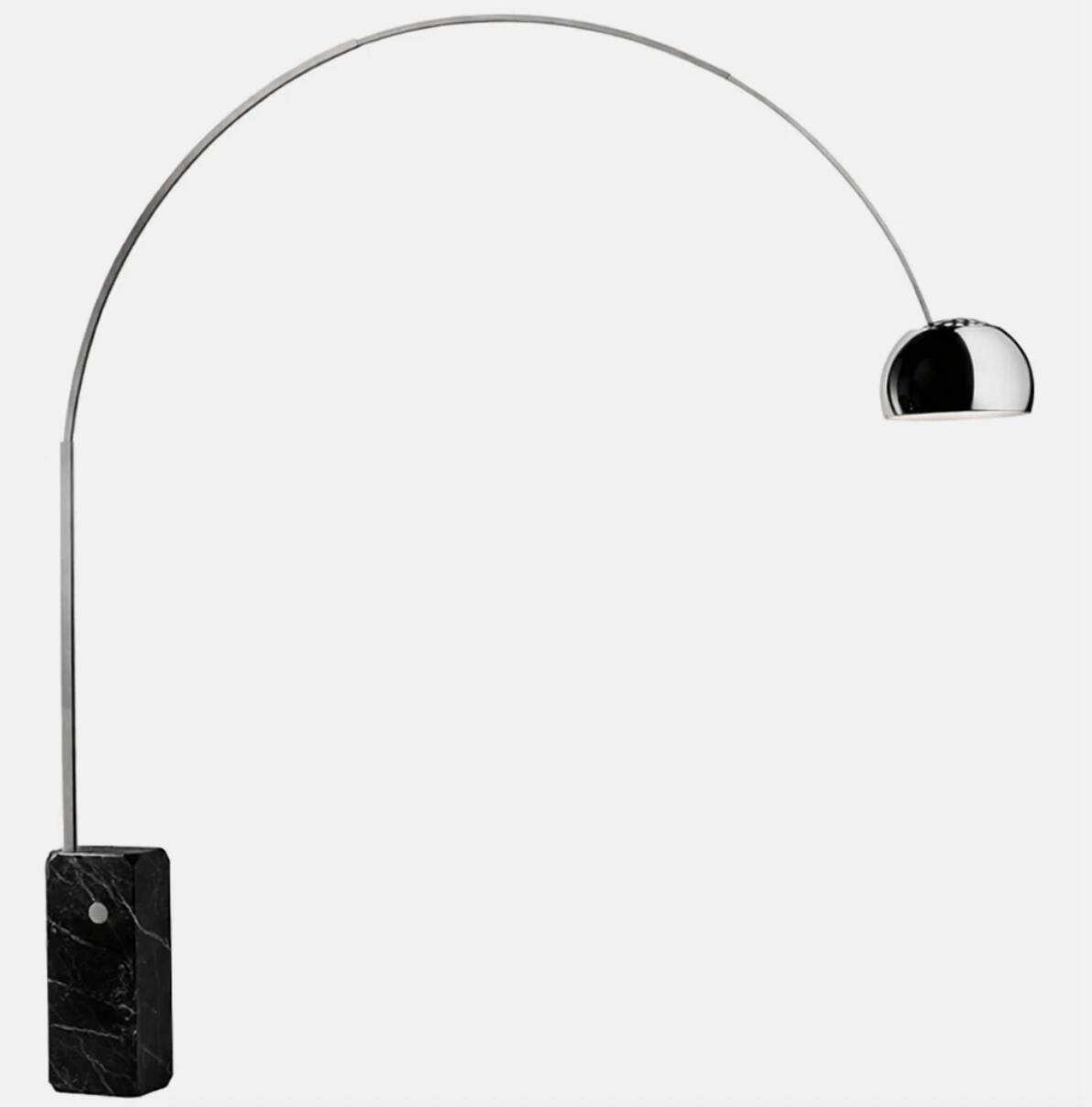 Arco floor lamp black marble