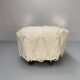 Edra Corbeille Armchair – In ivory white leather