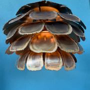 Mid Century Modern Brutalist Artichoke Pendent By Sven Åge Holm Sørens