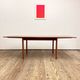 Extendable mid century teak dining table with pull out leaves, denmark, 1950s
