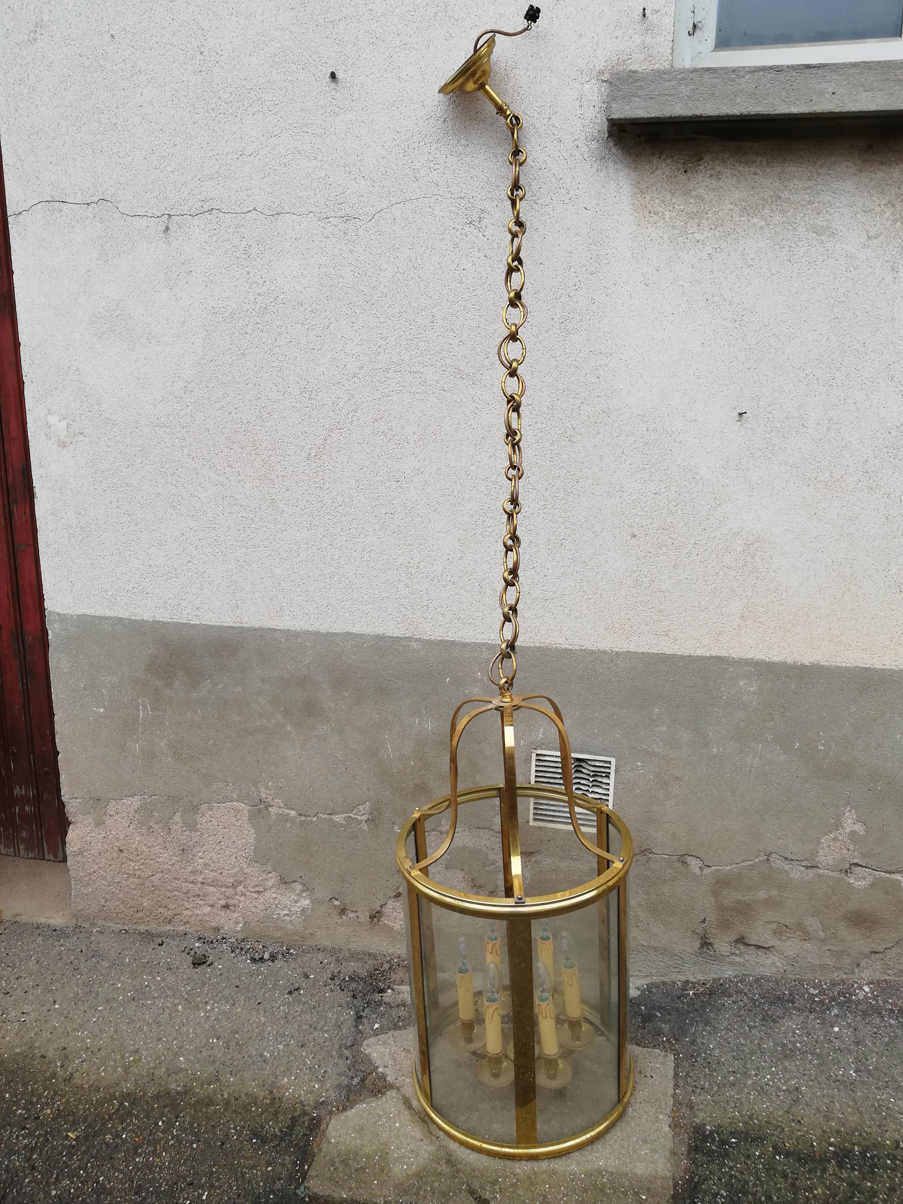 Vintage brass lantern