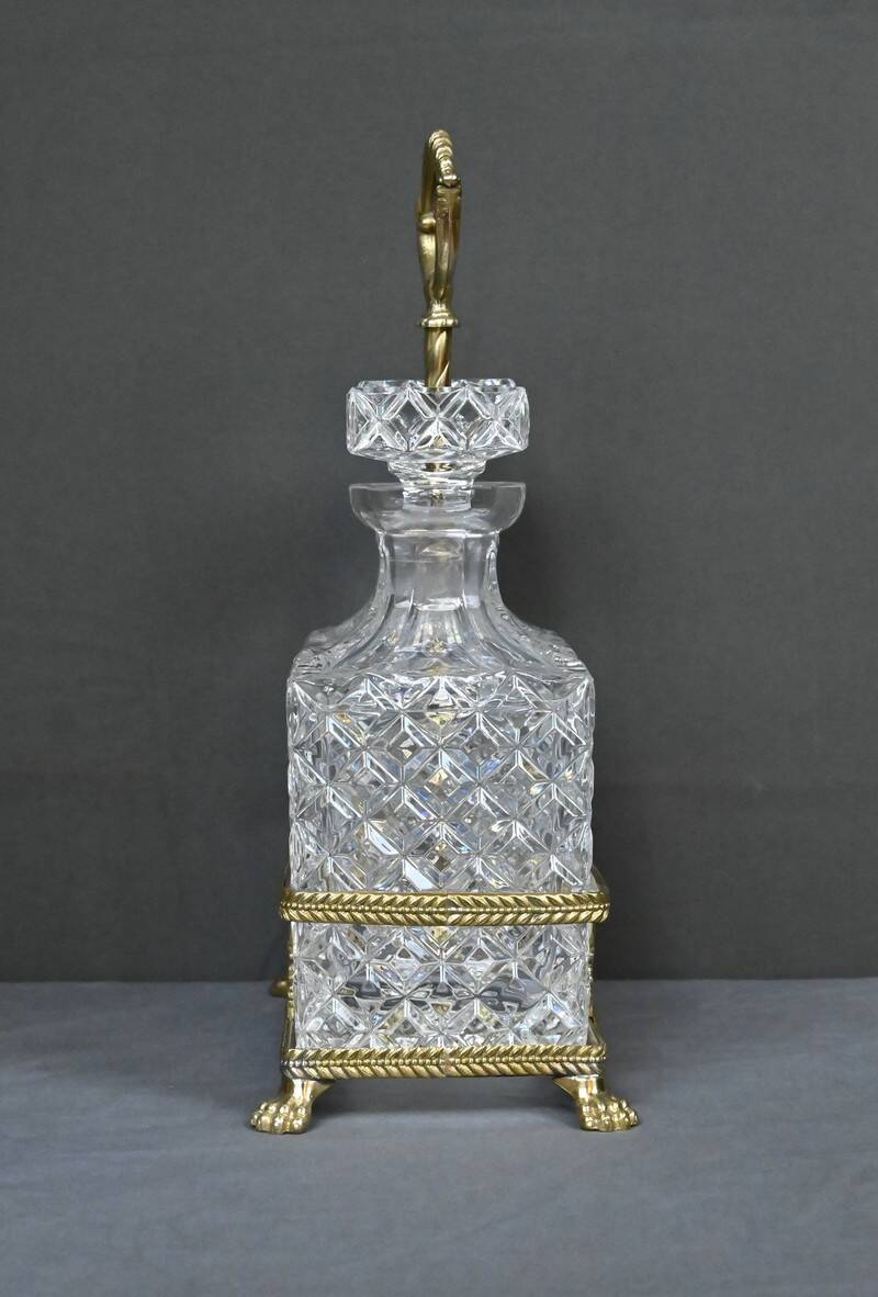 Bronze and Crystal Liquor Cabinet – Late 19th Century