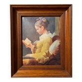 Tableau liseuse Helca bombé Martelé à la main.