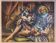 Old large vintage painting signed DEMOULIN from the 1940s.