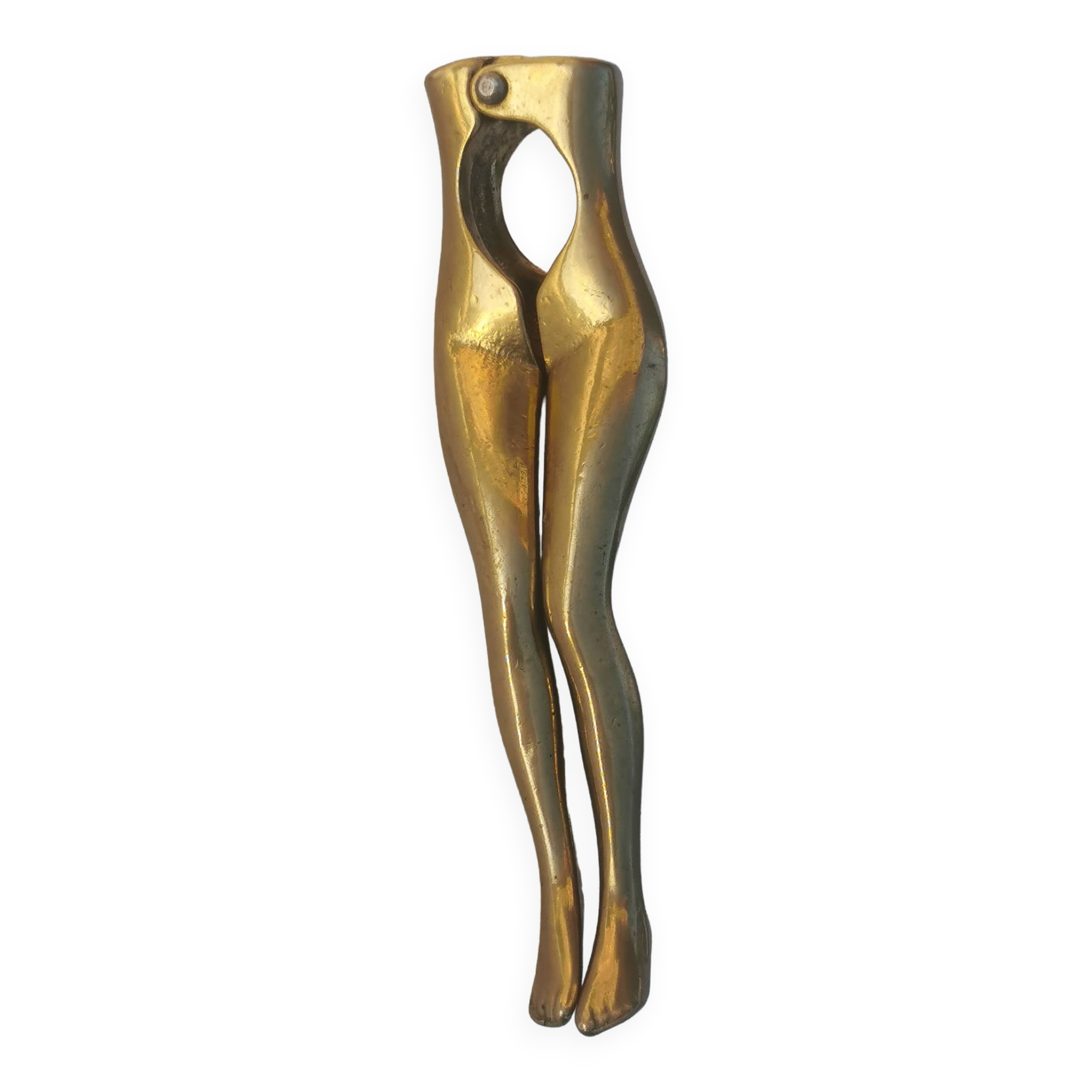 “woman’s legs” nut cracker in bronze