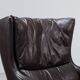 Pair of Durlet lounge chairs brown leather Belgium 1960