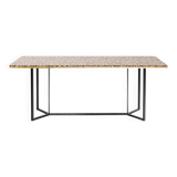 RED EDITION table, Horizon model in terrazzo