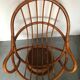 Fauteuil pivotant rotin